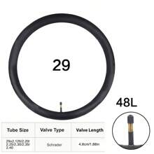 2 Stücke 29 Zoll Fahrradschlauch 29x 2.125 2.20 2.25 2.30 2.35 2.40 Schwerer Fahrradschlauch mit 2 Reifenhebern, 48 mm Schrader-Ventil, Premium-Butyl-Innenschlauch