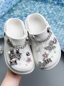 Fashionable Versatile Comfortable Breathable Girls' Slip-On Durable Princess Flat Perforated Shoes