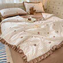 1 Peça Edredom de Ar-Condicionado de Cor Sólida, Artigos para o Lar, Edredom de Verão Leve e Respirável, Roupa de Cama Diária para o Verão
