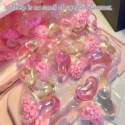 50pcs/Set 3-In-1 Sakura Wash Ball Set - Cleaning, Softening, Strong Stain Removal Laundry Beads, Scented Concentrated Laundry Detergent, Fabric Softener, Anti-Static,Haute Parfumerie Laundry Pods - 72H ScentLock Technology For Delicate Fabrics, Vegan Hypoallergenic Detergent Sheets With Perfume-Oud Essence, Certified Luxury Capsules, Christmas Gift Set & Viral Wash Beads (50 Plastic-Free Caps, China-Made