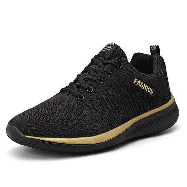 1 par de zapatos deportivos para hombres, zapatos casuales transpirables, zapatos de competición, zapatos casuales de moda, zapatos para correr para hombres