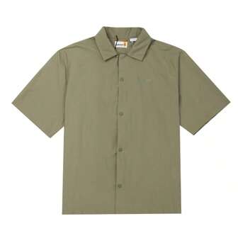 Timberland Camisa de manga corta con cuello para hombre, casual de negocios A5SKQ590