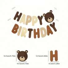 3Pcs 1/2 Birthday Bear Themed High Chair Banner, 1/2 Birthday Party Hat, DIY Bear Happy Birthday Bunting, 6 Months Birthday Party Decorations, 1st Birthday High Chair Banner, 1st Birthday Party Decorations, For Birthday Party Decor, Birthday Gifts, Photo Backdrop