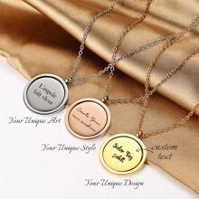 Collier personnalisé de mode de luxe avec nom, collier pendentif élégant et chic, cadeau idéal pour les amis, la famille, les anniversaires, les fêtes. Or, mode élégante, décontractée, simple, unisexe, personnalisé, cadeau unique idéal pour elle, petit ami, petite amie, papa, maman, famille, amis, animaux de compagnie, fils, fille, grands-parents pour les anniversaires, la Saint-Valentin, la Fête des mères, les anniversaires