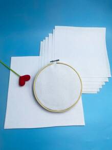 14CT White Grid Cross Stitch Fabric, DIY Handicraft Cross Stitch Cloth, Embroidery, Hand Wash Only