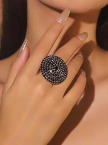 Glamorous Rhinestone Decor Ring