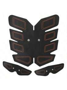 USB Charge Ems Muscle Stimulator Abs Training Exercise Equipment For Men And Women, Abdominal Muscle Trainer And Massager - Black - View 2