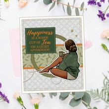 MangoCraft 透明印章切割模具套装，硅胶印章模具，用于装饰卡片、剪贴簿、时尚女孩生活模板 - 均碼 - 查看 2