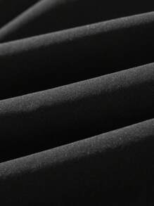 Men's Spring And Summer Casual Shorts In Black With Drawstring And Elastic Waist, Suitable For Running, Hiking, Fishing, Trekking, And Camping - Black - View 11