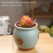 Succulent Plant Pots Ceramic Gardening Miniature Creative Retro Rough Ceramic New Home Decor Vase