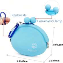 [1pc Outdoor Training Snack Bag] 1pc Pet Snack Bag, Outdoor Training Storage Pouch With Hook, Pet Outdoor Supply