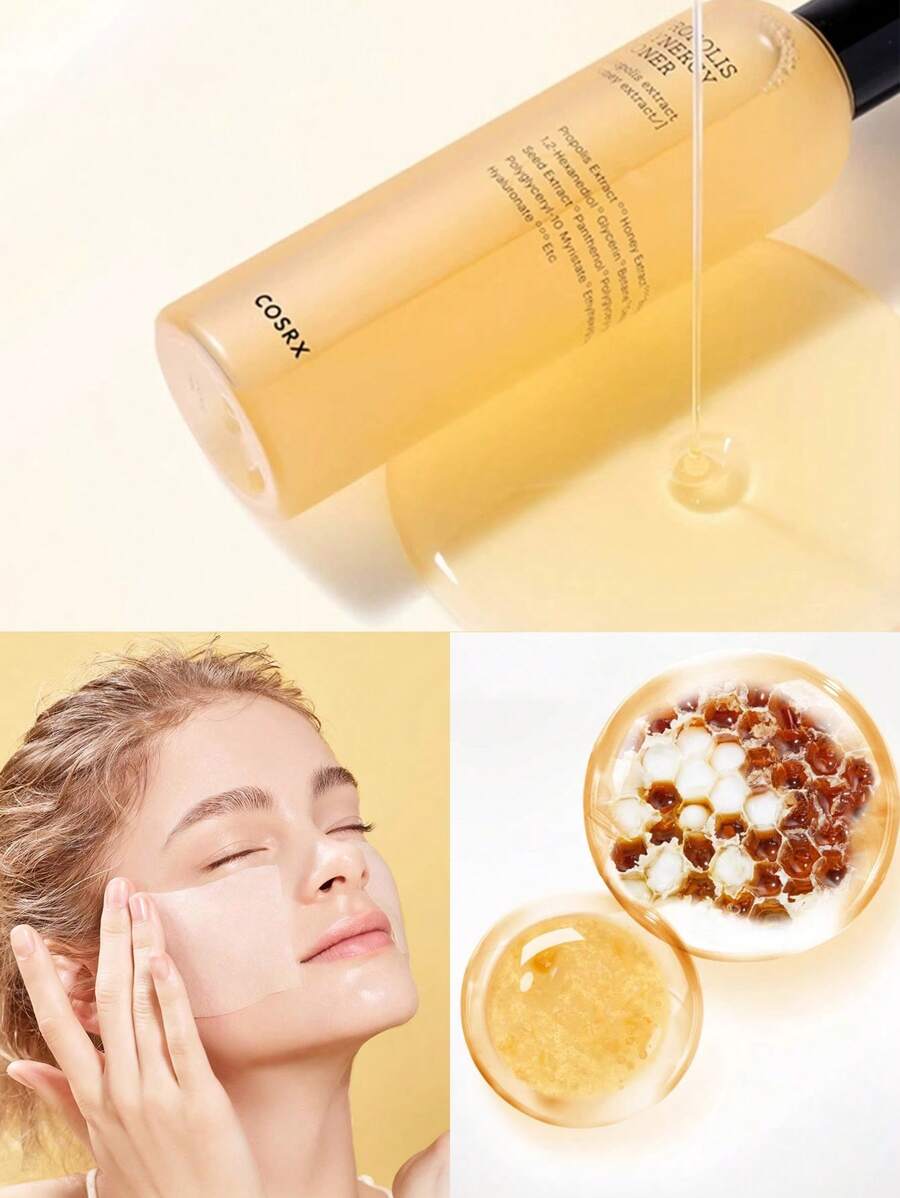 COSRX 全效保湿蜂胶爽肤水，液体瞬效保湿爽肤水，蕴含蜂胶、蜂蜜和泛醇，韩国护肤品 150毫升