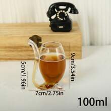 1pc Transparent High Borosilicate Glass Juice Cup, Creative Vampire Highball Glass - Clear - View 5