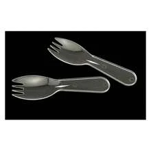 1000 3.5" Disposable Sporks, Clear Plastic Sporks - Fork Spoon 2 In 1 Utensils Perfect For Travel, School Lunch, Picnics, Catered Events, Restaurants And Kids Birthday Parties Clear Spork