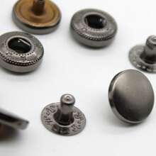 100 Sets Metal No Sewing Snap Fastener Button Press Stud Leather Bag Clothes Jacket Repair Rivet DIY