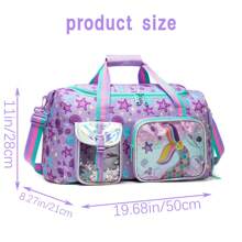 Girl's Travel Suitcase Set For Girls Travel Backpack For Elementary Students Backpack To School Supplies Duffel Bag Girls Travel Bag Gifts Overnight Bag For Girls Tote Bag Sleepover Bag