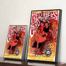1-6 pezzi di cartellone di qualità HD della band Red Hot Chili Peppers, cartellone in carta bianca per decorare le pareti di studio, senza cornice