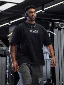 Casual Short Sleeve Tee, For Going Out, For Friends,Classic Ribbed Cuffs, Long-Lasting Fit And Comfortable, Suitable For Daily Wear, Outdoor Travel Men's Sweatshirt, Spring And Summer Men's Tops