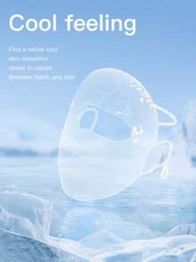 GOLOVEJOY 1pc Summer New Full Face Sun Protection Mask, Ice Cooling Breathable UV-Proof Mask, Solid Color Elegant Face & Eye Shade, Unisex, Suitable For Cycling, Driving, Hiking, Outdoor Sports