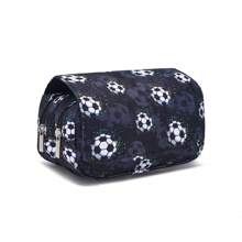 Pencil Case For Boys And Girls, Double-Sided Pattern Pencil Case, Large Storage Wallet Card Case,Compartment Pencil Case For School Students , Back To School Gifts