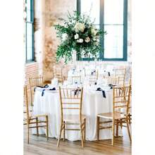 8 Pack White Round Tablecloth 120 Inch Circle Polyester Table Cloth, Washable Fabric Stain And Wrinkle Resistant Table Cover Round Table Clothes For Wedding Parties Banquet Reception Dining - White - View 2