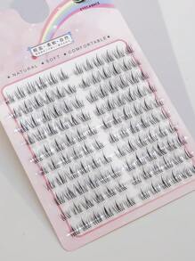 120pcs Lash Clusters DIY Eyelash Extensions Cluster Lashes Wispy Individual False Eyelashes C D Curling 8-12mm Thick Fluffy Eye Lash Clusters Lash Clusters,Eye Lash Clusters,Individual Eyelashes,Lashes,Fake Lashes - C - View 2
