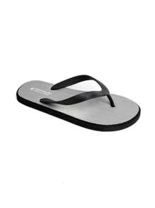 Plus Size Men & Women Fashion Casual Soft & Comfortable Flip Flops, Suitable For Outdoor, Beach, Vacation, Bathroom And Street Wear, Spring/Summer - Grey - View 2