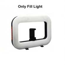 Luce ad anello LED portatile per smartphone - Luce circolare portatile di riempimento con morsetto regolabile, regolazione della temperatura di colore fino a 8500 K, espansione multiinterfaccia, ideale per selfie, live streaming e registrazione video, Luce ad anello per telefono adatta per selfie e live streaming, Luce portatile per selfie