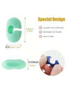 Silicone Wine Glass Marker Juice Champagne Cup Goblet Label Mug Tag Bar Wedding Identification Color Random Party Tools, For Outdoor, Camping - Multicolor - View 2