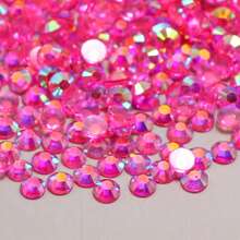 1000/500 bucăți 2mm/3mm/4mm/5mm Cristal de jeleu transparent cu spate plat, strasuri de bricolaj, strasuri de rășină în formă rotundă pentru meșteșuguri, pantofi, decor artistic, recipiente pentru machiaj, strălucire în întuneric