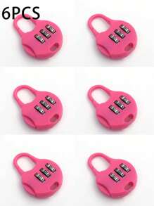 Tsa Certified Black Zinc Alloy Mini Travel Backpack Lock, Vacation Style Metal Password Combination Padlock, No Printing, No Power Required,Digit Mini Round Combination Lock, Padlock, Anti-Theft, Luggage Lock, Student, Dormitory, School Bag, Cabinet, Drawer Lock,For Luggage, Pencil Case, Backpack, Cartoon Waterproof Padlock For Outdoor Travel, Student Dormitory, Cabinet, Drawer,Electric Bike, Bicycle Basket Lock, Helmet Lock, Cabinet, Luggage, Travel Accessories - Multicolor - View 14