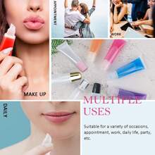 10/20/30PCS 10ML Lip Gloss Tube Empty Mouth Red Soft Cosmetic Dispenser Bottle Extruded Clear Lip Gloss Container DIY Lip Gloss Cosmetics,Makeup,Cheap,Room Decor,Vanity,Travel,Bedroom,Makeup Accessories - Multicolor - View 4
