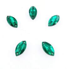 Szkło w kształcie navette, wielokolorowe, błyszczące, ręcznie robione, do szycia, kryształowe, ręcznie szyte, kryształki ozdobne, płaskie z tyłu, z otworami, klejnoty, akcesoria DIY, kamienie do przyszywania, strass do ozdabiania ubrań, sukienek, toreb, butów, broszek, kolczyków, rękodzieła