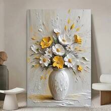 1PC Elegant Flowers Canvas Art Print, No Framed Wall Arts Decoration For Living Room, Bedroom, Kitchen, Office, Cafe - Ideal Birthday And Holiday Gift, Art Botanical Flowers Posters Gifts Graduation