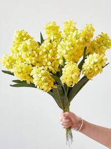 1 cái/3 cái Bó hoa lục bình nhân tạo Hoa tử đằng lụa cho nhà vườn Chậu hàng rào ngoài trời Nhà hàng Tiệc cưới Khách sạn Trang trí cắm hoa - Màu vàng - Xem 6