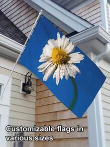 1pc Custom Flag Banner Tapestry, Personalized Flags, Garden Yard Flag, Custom Your Own Logo, Text, Or Image Banners, Wall Decoration, 4 Styles, Polyester Material, Use Without Electricity, General Fit, Fashionable, Adorable, Tidy, Colorful, Cute, Soft, Ideal Gifts For Him, Ideal Gifts For Her, Mom, Friends, Son, Daughter, Home, School, Office, Tea Room, For Anniversaries, For Birthdays, For Children's Day, For Housewarming, For Weddings