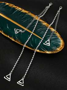 1 Pair Women's Bling Rhinestone Shoulder Strap Elegant Copper Body Chain Sexy Invisible Bra Strap For Rave - Multicolor - View 10