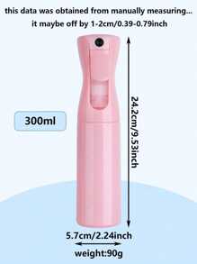1Pc Continuous Spray Bottle For Hair (200ml) Empty Ultra Fine Plastic Water Mist Sprayer – Ultra Fine Continuous Water Mister Spray Bottle For Plants, Home Cleaning, Barber Use, Hairstyling, Skin Care & More