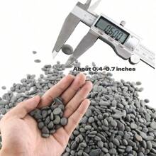 18lb River Rocks Pebbles For Plants And Succulents Decorative Outdoor Landscaping Garden Rocks Natural Small Mexican Beach Pebbles Aquarium Rocks Gravel For Fish Tanks Vase Yard Decor - 灰色1 - 查看 3