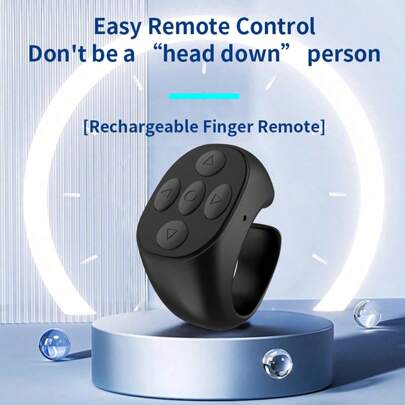SIMSONLAB Uppgradera Smart Ring för skärmkontroll, växla upp och ned för kort Vedio Control/Vänd sidor/E-bokens läsning/musikkontroll