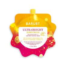 BARUBT 男女通用防晒霜 SPF 50 PA+++ | 矿物锌和钛广谱防护 | 无香型，适合所有肤质 | 50ml 小袋 | NaOH 配方，便携轻薄，适合旅行 - 黃色 - 查看 5