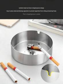 Set da 6 posacenere personalizzati in acciaio inox, incisi su misura per regali aziendali, ed eventi - con il nome della tua azienda, perfetti per matrimoni, feste al bar, caffetterie