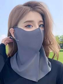 新款透气冰丝防紫外线面罩，男女通用，时尚设计，适合男性和女性