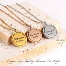 Collier personnalisé de mode de luxe avec nom, collier pendentif élégant et chic, cadeau idéal pour les amis, la famille, les anniversaires, les fêtes. Or, mode élégante, décontractée, simple, unisexe, personnalisé, cadeau unique idéal pour elle, petit ami, petite amie, papa, maman, famille, amis, animaux de compagnie, fils, fille, grands-parents pour les anniversaires, la Saint-Valentin, la Fête des mères, les anniversaires