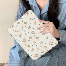 Flower 1pc Minimalist Ditsy Floral Pattern Tablet Sleeve Case Compatible With Ipad Pro 11 2024/10.9/Air 4/5/6/10.2/10th/9.7/10.5, Sleep/Wake Feature