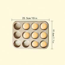 12pcs/24pcs/35pcs/48pcs Mini Cake Mold Muffin Cupcake Baking Tray, Bakery Tools For Muffin Cups And Sponge Cake Baking In Oven, Household Baking