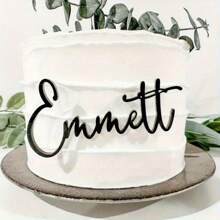 1 pièce Charm de gâteau de mariage personnalisé, étiquettes de placement de nom en acrylique, étiquettes de table d'invités, panneaux de placement pour événement de mariage, étiquettes de nom élégantes pour réception, décorations personnalisées pour fiançailles/anniversaire, anniversaires, fêtes, Pâques, saison de mariage, fête des mères, décors de table personnalisés - Multicolore - Voir 14