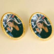 Customized Photo Print Earrings, Suitable For Daily Wear