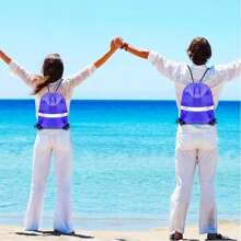 40Pcs Drawstring Bags Bulk Cinch Bag, Polyester String Bag Drawstring Backpack For Trip Party Camping Sports Gym Yoga - Blue - View 5