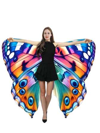 1 Piece Set Women's Butterfly Wings, Adult Butterfly Wings, Halloween, Fairy Themed Paris And Stage Play,